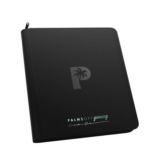 Palms Off Gaming Collector's Series 12 Pocket Zip Binder - Black