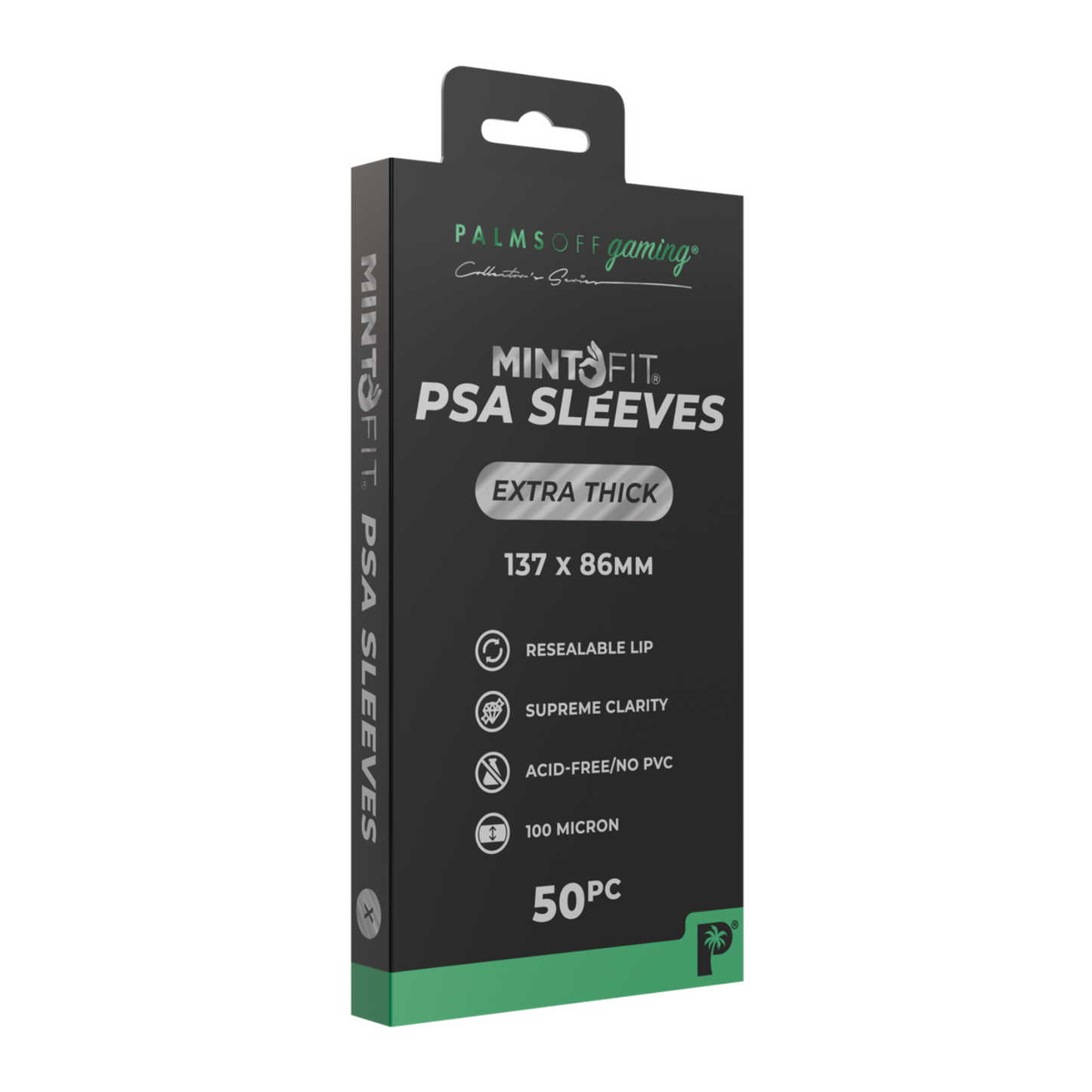 Palms Off Gaming MintFit PSA Graded Card Sleeves - Extra Thick (50pc)