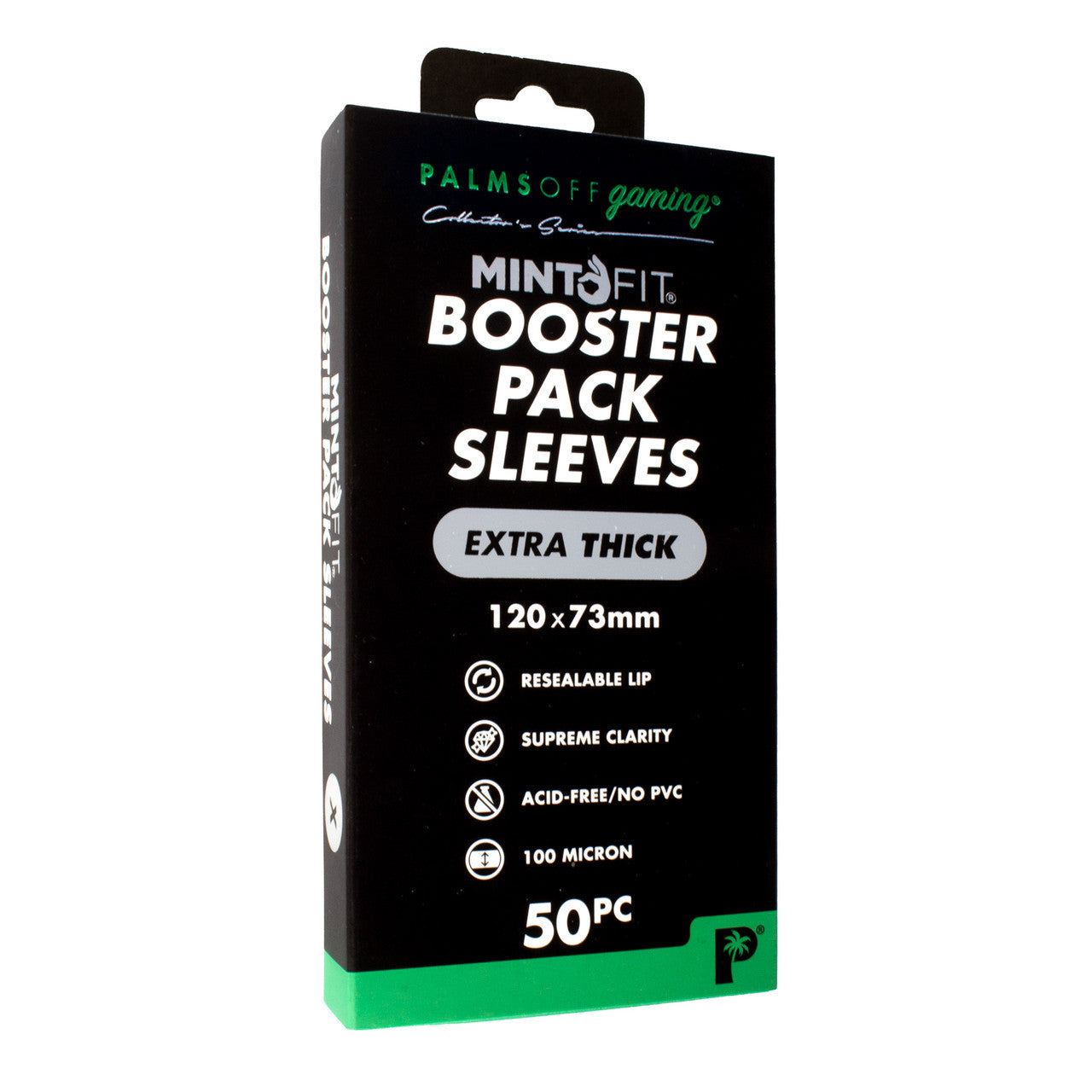 Palms Off Gaming MintFit Booster Pack Sleeves - Extra Thick (50pc)