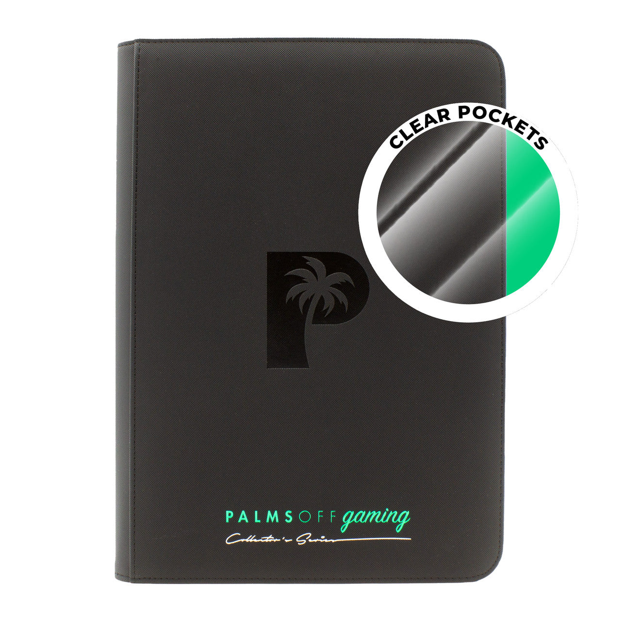 Palms Off Gaming Collector's Series Top Loader Zip Binder - Black