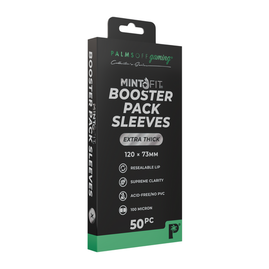 Palms Off Gaming MintFit Booster Pack Sleeves - Extra Thick (50pc)