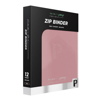 Palms Off Gaming Collector's Series 12 Pocket Zip Binder - Pink