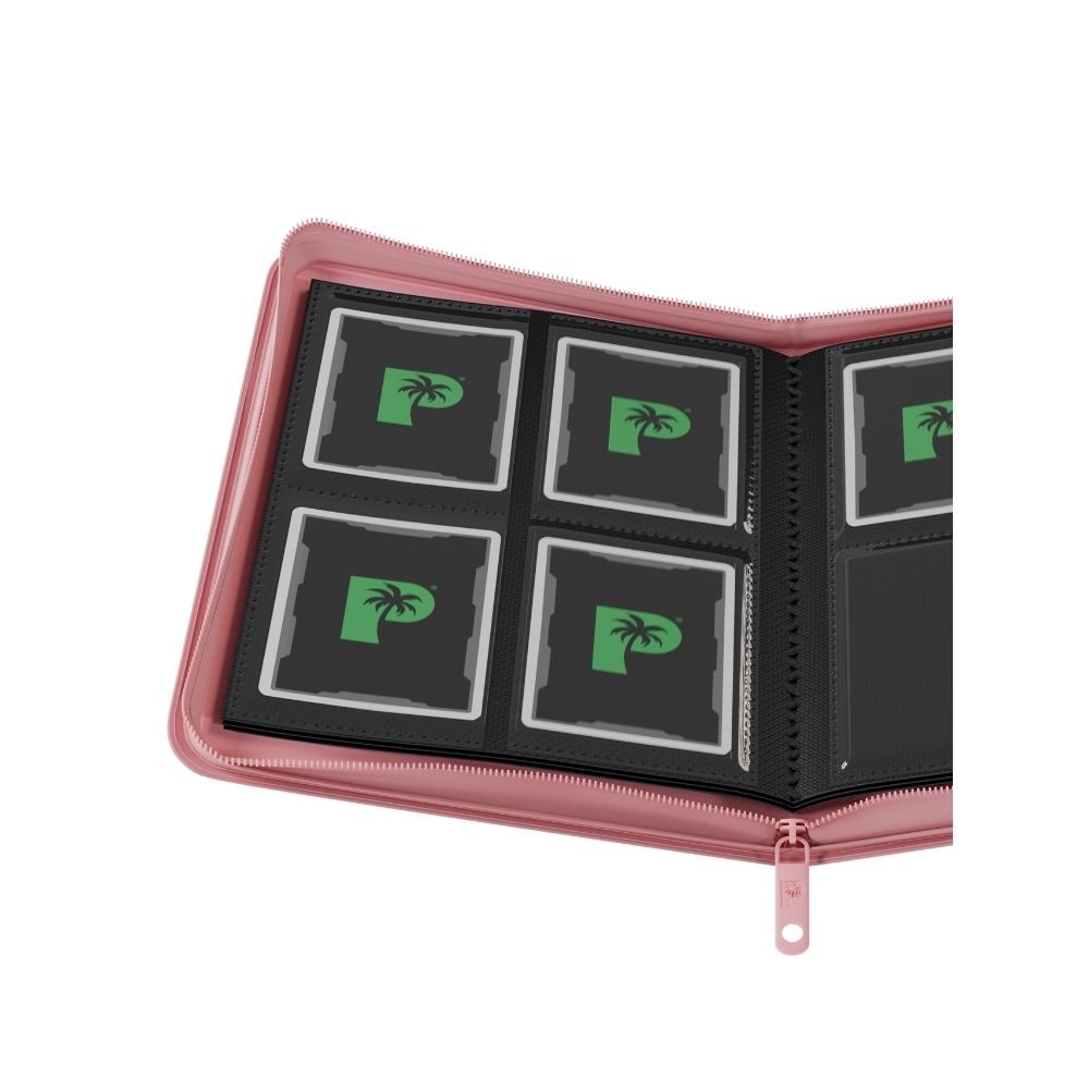 Palms Off Gaming Collector’s Series 4 Pocket Zip Binder - Pink