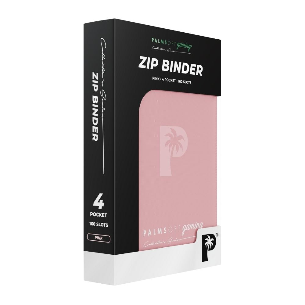 Palms Off Gaming Collector’s Series 4 Pocket Zip Binder - Pink