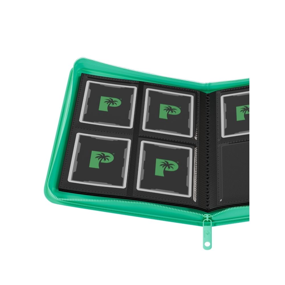 Palms Off Gaming Collector’s Series 4 Pocket Zip Binder - Turquoise