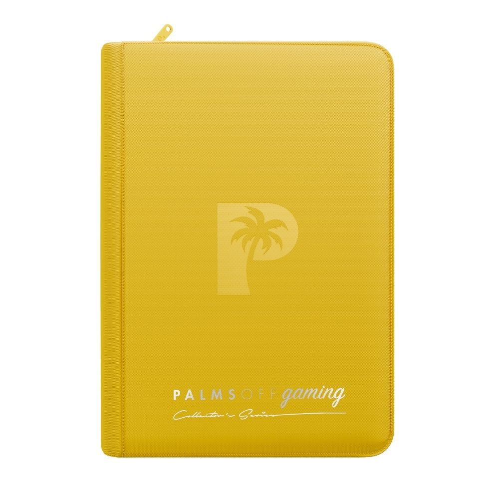 Palms Off Gaming Collector’s Series 4 Pocket Zip Binder - Yellow