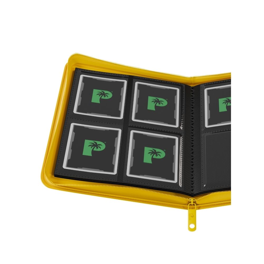 Palms Off Gaming Collector’s Series 4 Pocket Zip Binder - Yellow