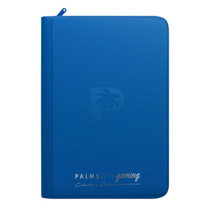 Palms Off Gaming Collector's Series 9 Pocket Zip Binder - Blue