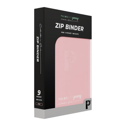 Palms Off Gaming Collector's Series 9 Pocket Zip Binder - Pink