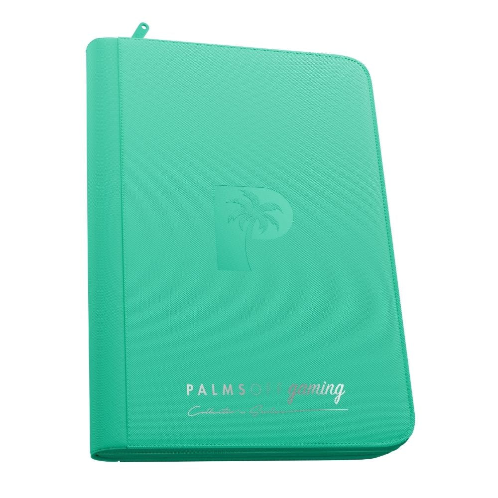 Palms Off Gaming Collector's Series 9 Pocket Zip Binder - Turquoise