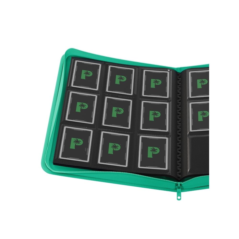 Palms Off Gaming Collector's Series 9 Pocket Zip Binder - Turquoise