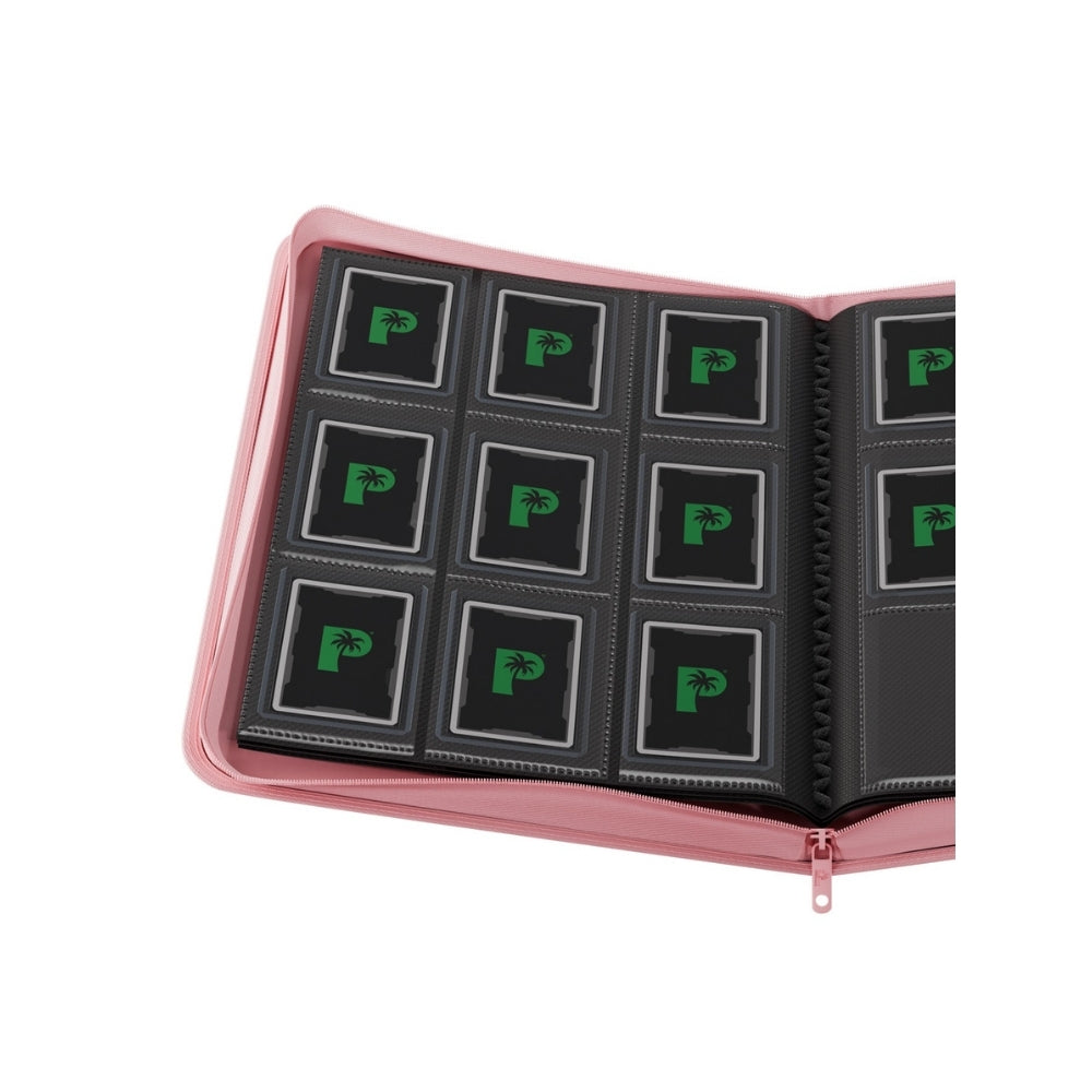 Palms Off Gaming Collector's Series Top Loader Zip Binder - Pink