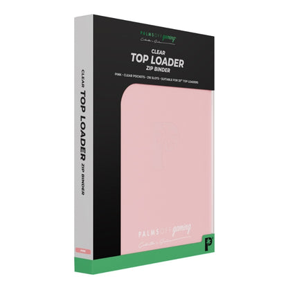 Palms Off Gaming Collector's Series Top Loader Zip Binder - Pink
