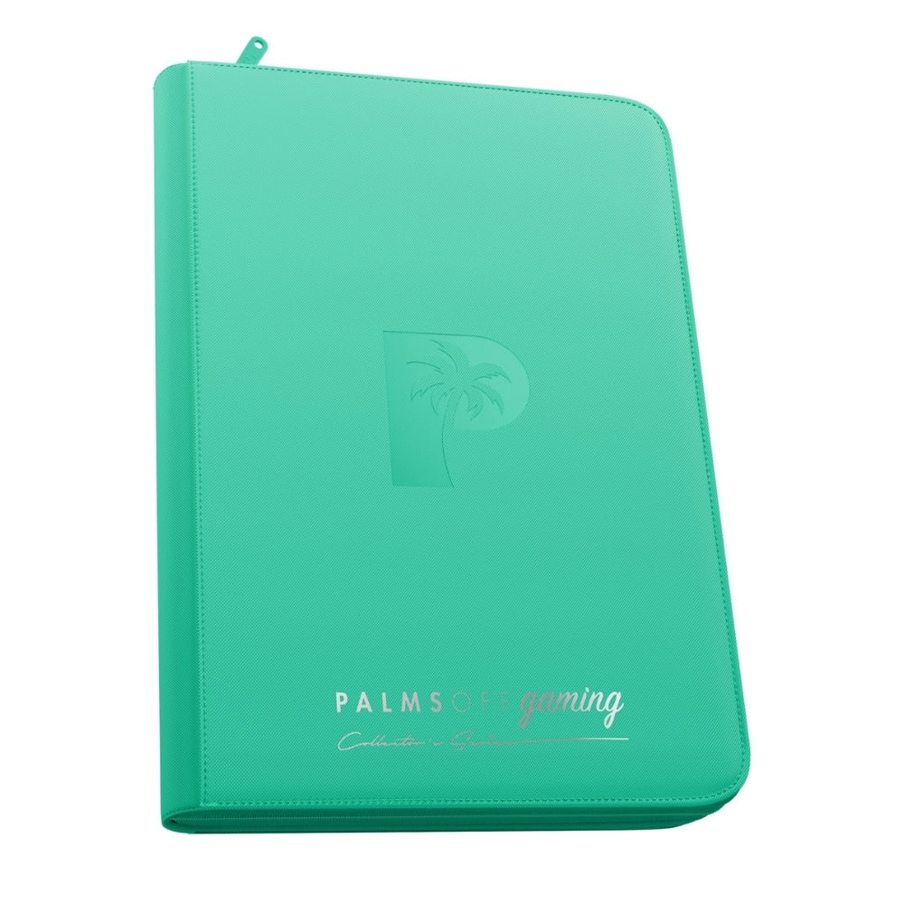 Palms Off Gaming Collector's Series Top Loader Zip Binder - Turquoise