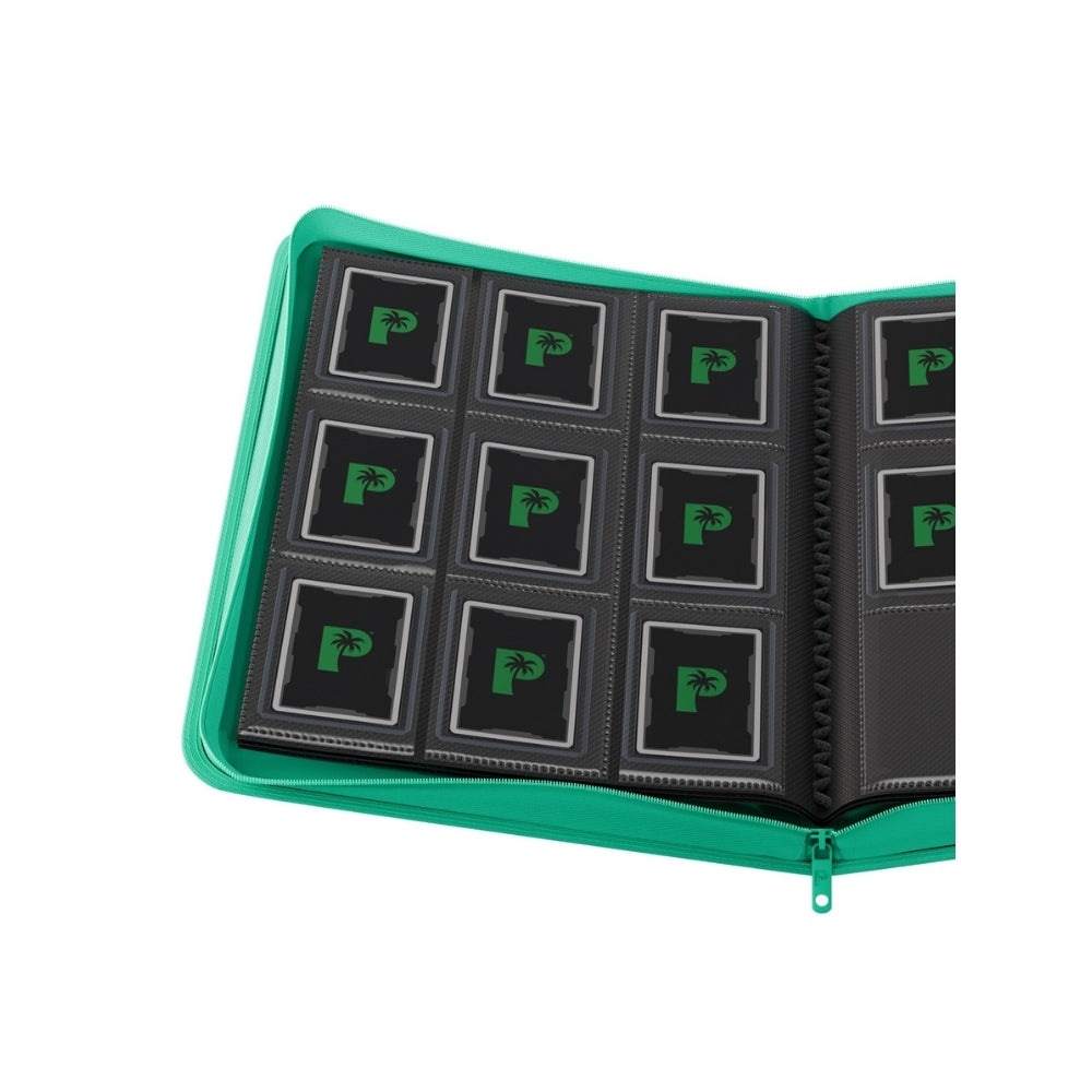 Palms Off Gaming Collector's Series Top Loader Zip Binder - Turquoise