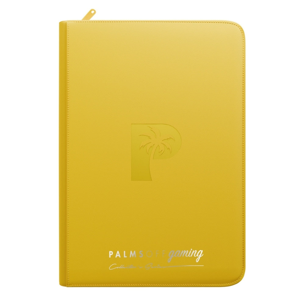Palms Off Gaming Collector's Series Top Loader Zip Binder - Yellow