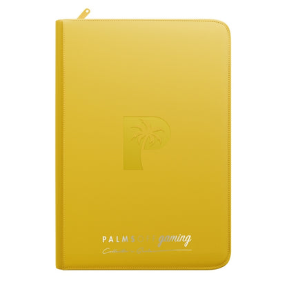 Palms Off Gaming Collector's Series Top Loader Zip Binder - Yellow