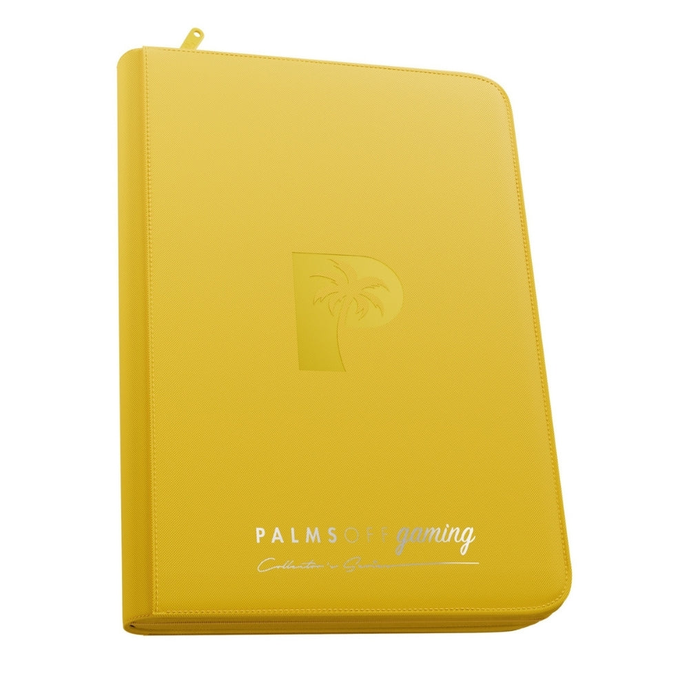 Palms Off Gaming Collector's Series Top Loader Zip Binder - Yellow