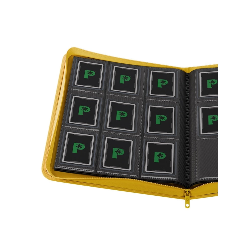 Palms Off Gaming Collector's Series Top Loader Zip Binder - Yellow