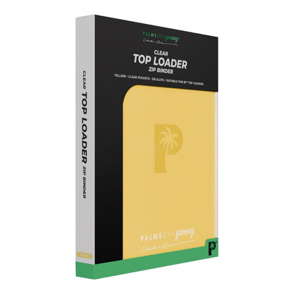 Palms Off Gaming Collector's Series Top Loader Zip Binder - Yellow